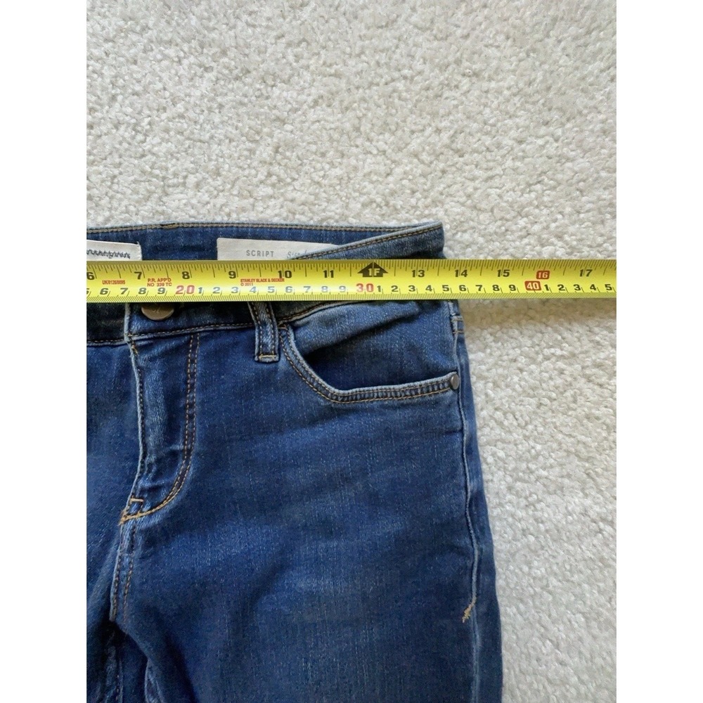 Anthropologie Pilcro & the Letterpress Script Frayed Hem Crop Jeans | Size 25 - Picture 3 of 9